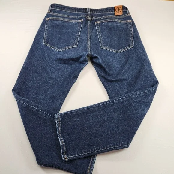 Aviator Mens Jeans Best Travel Stretch Size 32 (32x27) Blue Denim - Picture 9 of 10